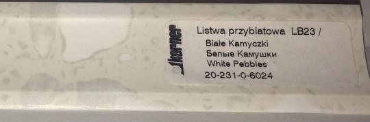 Пристеночный бортик LB-23 Белые камушки 20-231-0-6024 ( 3 м )НАЛИЧИЕ товара уточнить у менеджера