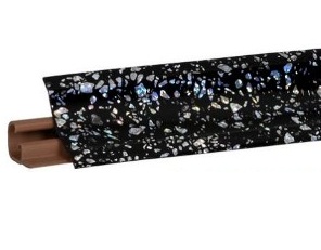 Пристеночный бортик LB-23 Черный кристал 20-231-0-6124 ( 3 м ) НАЛИЧИЕ товара уточнить у менеджера